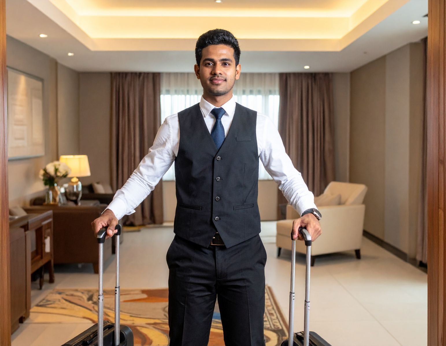 Firefly_亚洲酒店行李服務生，負責提取及運送客人行李進入或離開酒店 92781.jpg